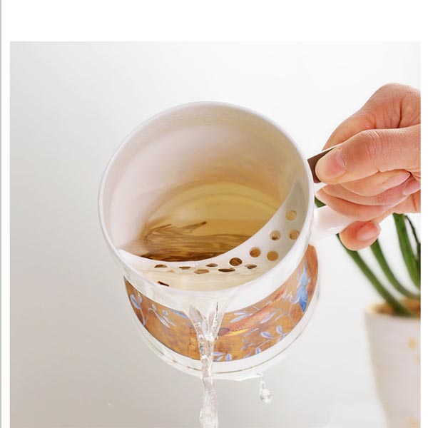 茶格老板杯办公陶瓷杯