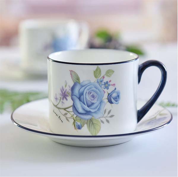 骨瓷欧式下午花茶杯具咖啡杯碟套装