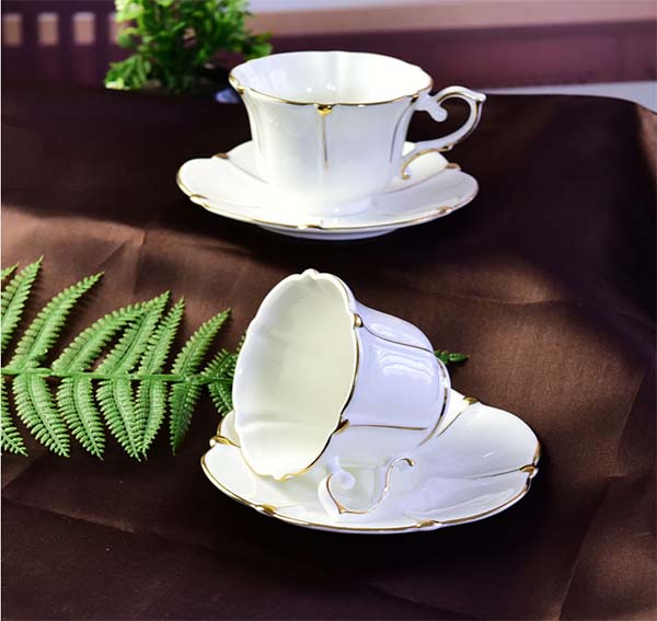 北欧创意骨瓷咖啡杯碟套装
